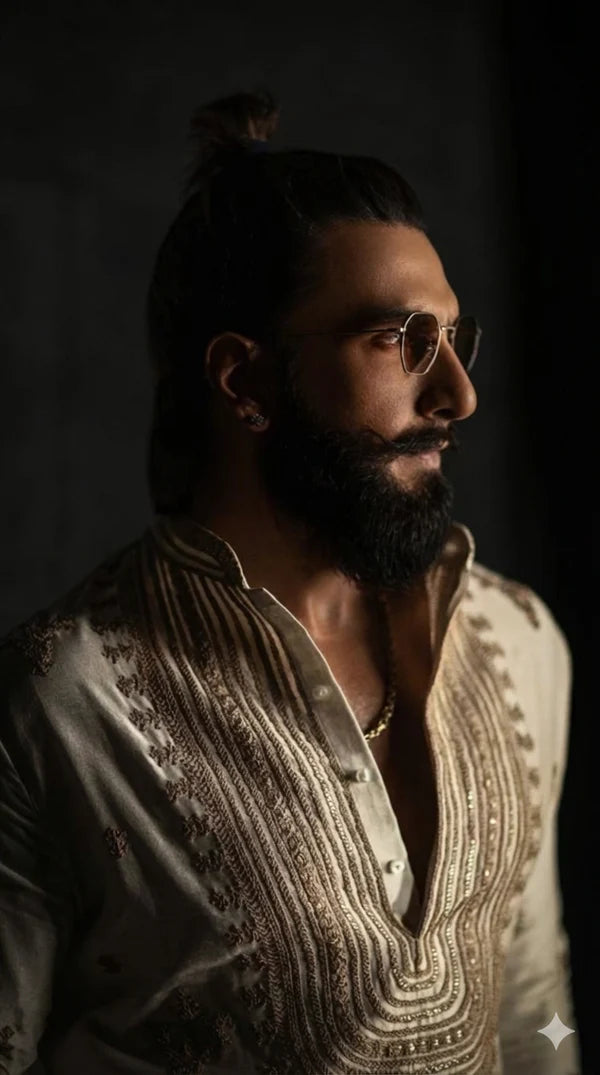 Gold Zardosi Embroidery & Matching Trousers