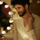 Luxury Ivory Sequins Work Men's Kurta Pajama Set - Haldi, Sangeet & Wedding Ethnic Wear