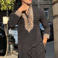 Royal Black Embroidered Kurta