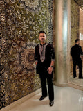 egal Black Embroidered Kurta Set - Ethnic Elegance