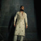Ivory and Gold Embroidered Regal Kurta Set