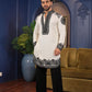 Off-White Kurta with Intricate Black Threadwork Embroidery  2